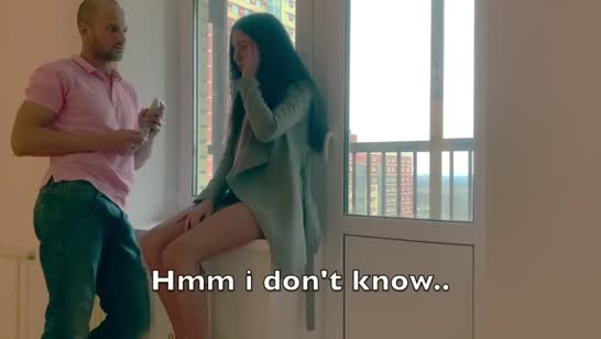 Доступная деваха дала прямо в подъезде